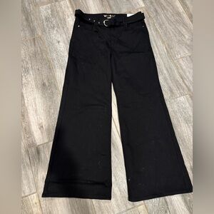 White House Black Market Black Wide Leg Pants